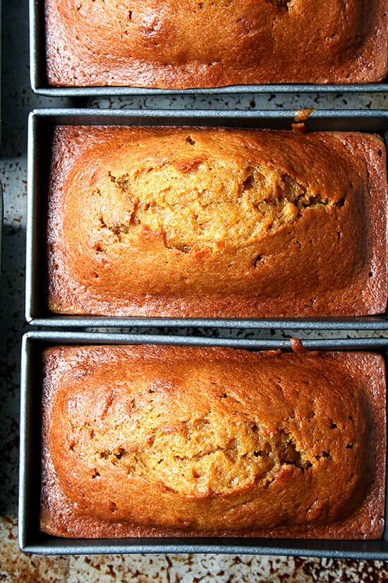 Pumpkin bread. 