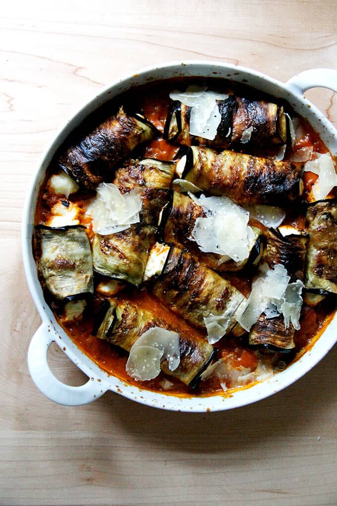 Eggplant involtini. 
