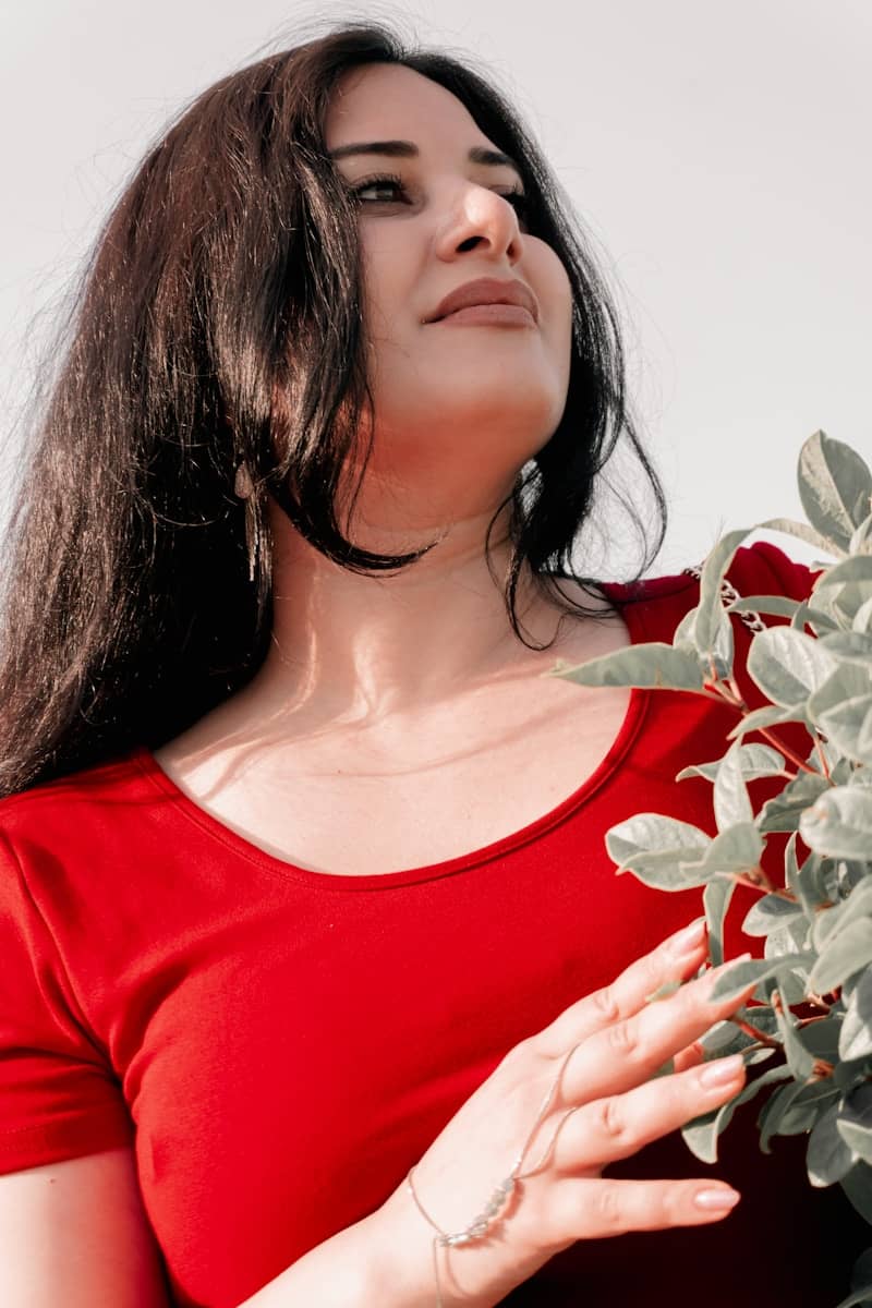peaceful woman