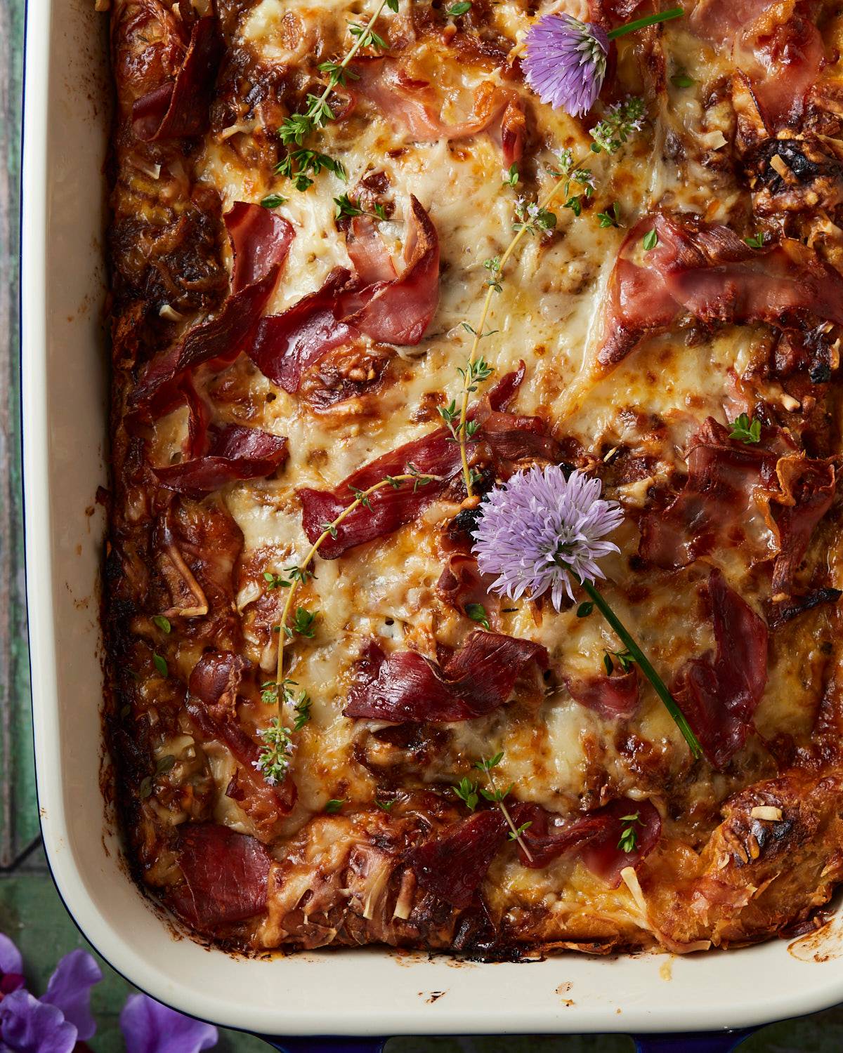 French onion croissant casserole. 