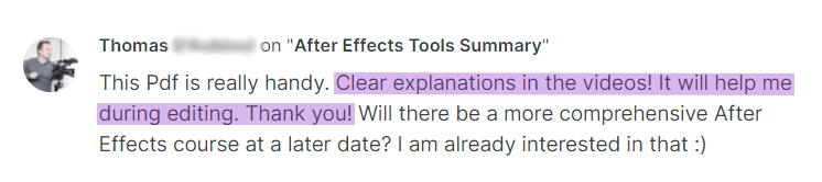 Clear explanations in the videos!
