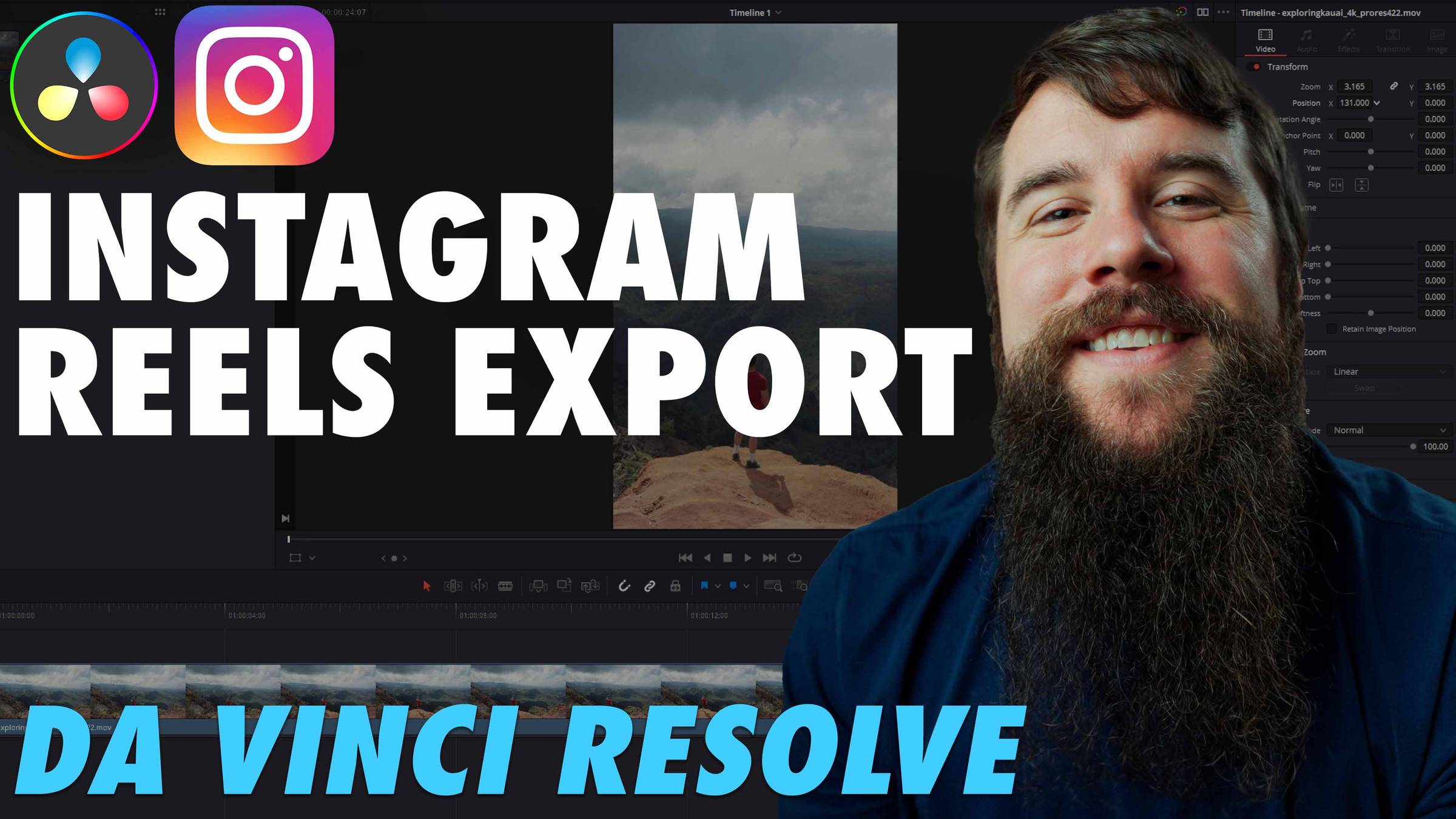 davinci resolve instagram reel template free