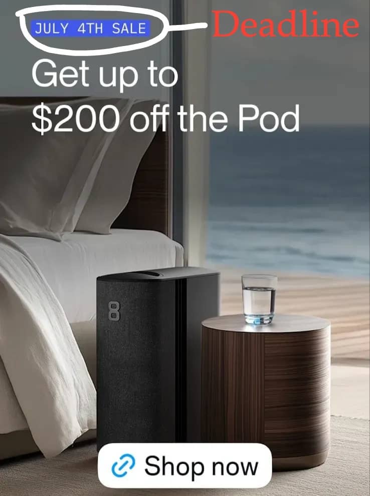 Eight Sleep July 4th Social Media Ads