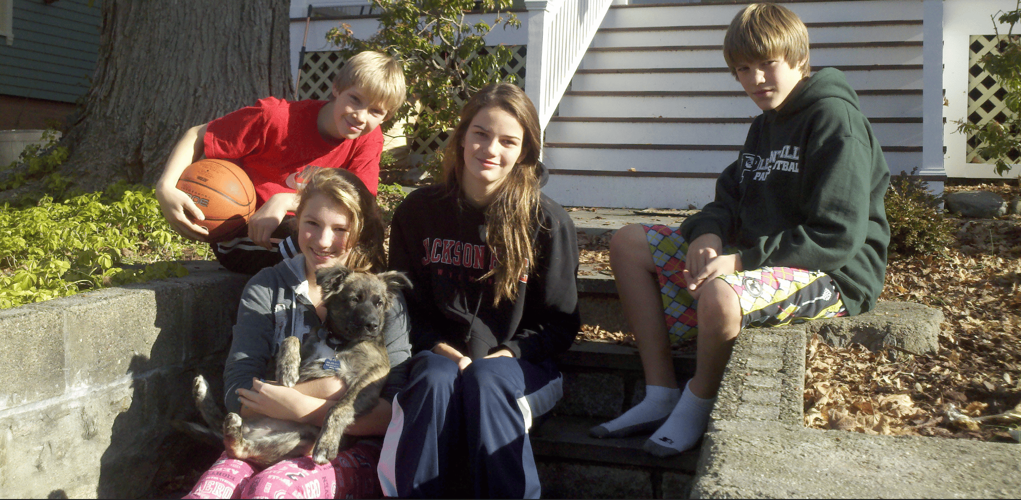 Tucker and his sister and friends