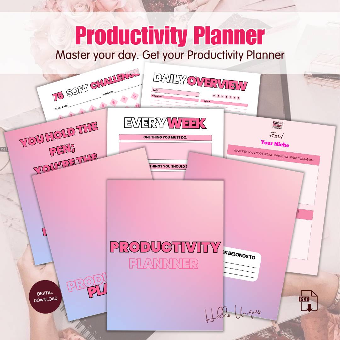 Productivity Planner (PLR + MRR)