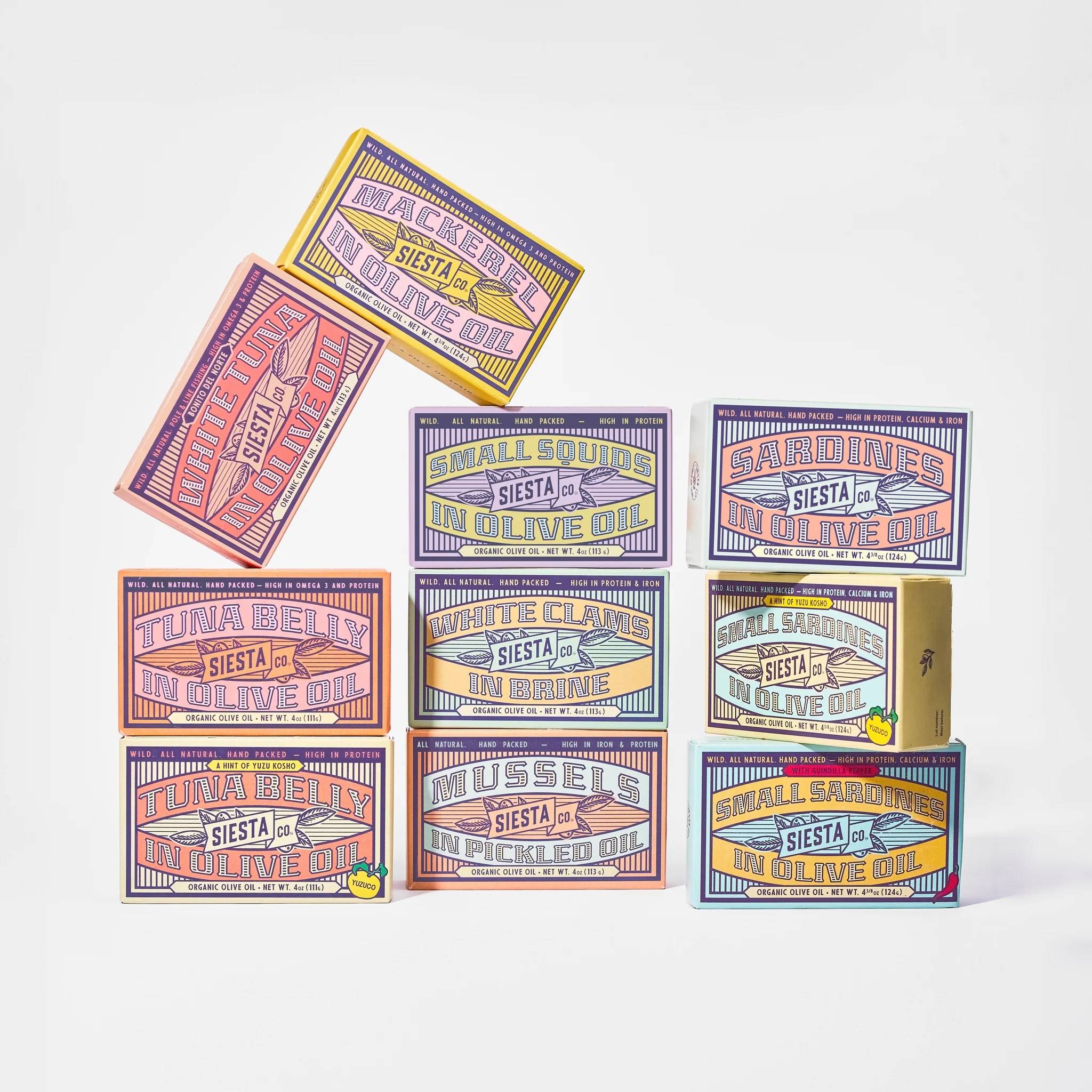 siesta co tinned fish variety pack