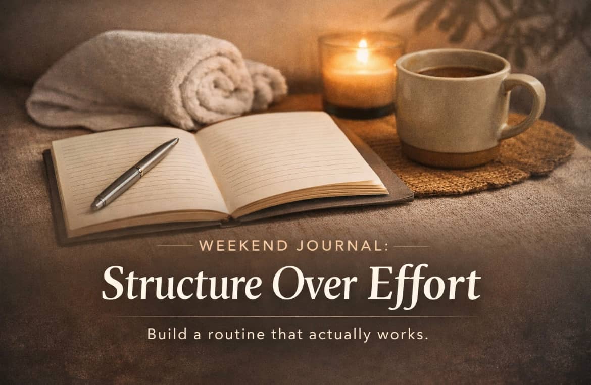 Weekend Journal: Structure Over Effort