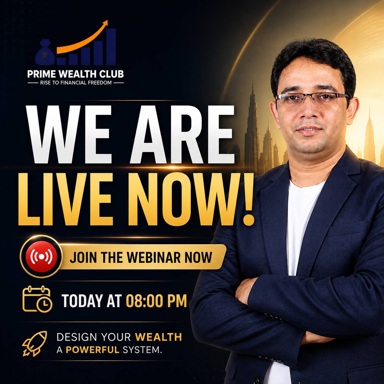 We are LIVE — join immediately