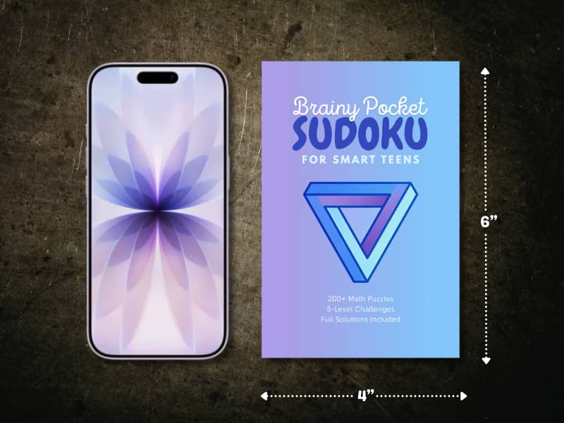 Pocket Sudoku Book for teens