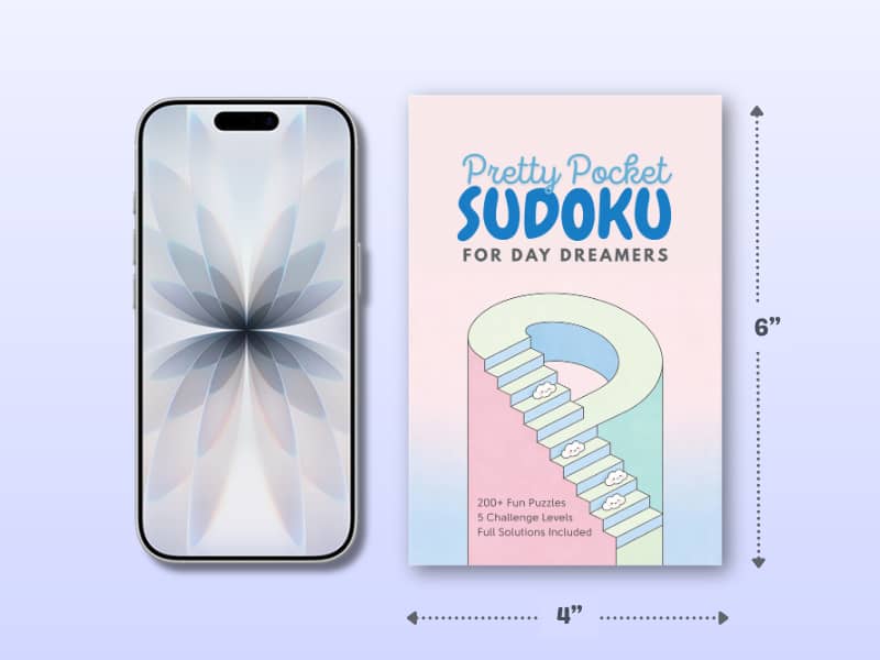 Pretty pocket sudoku book