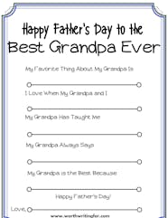 Free Fathers Day Printable Cards For Grandpa Printable Templates