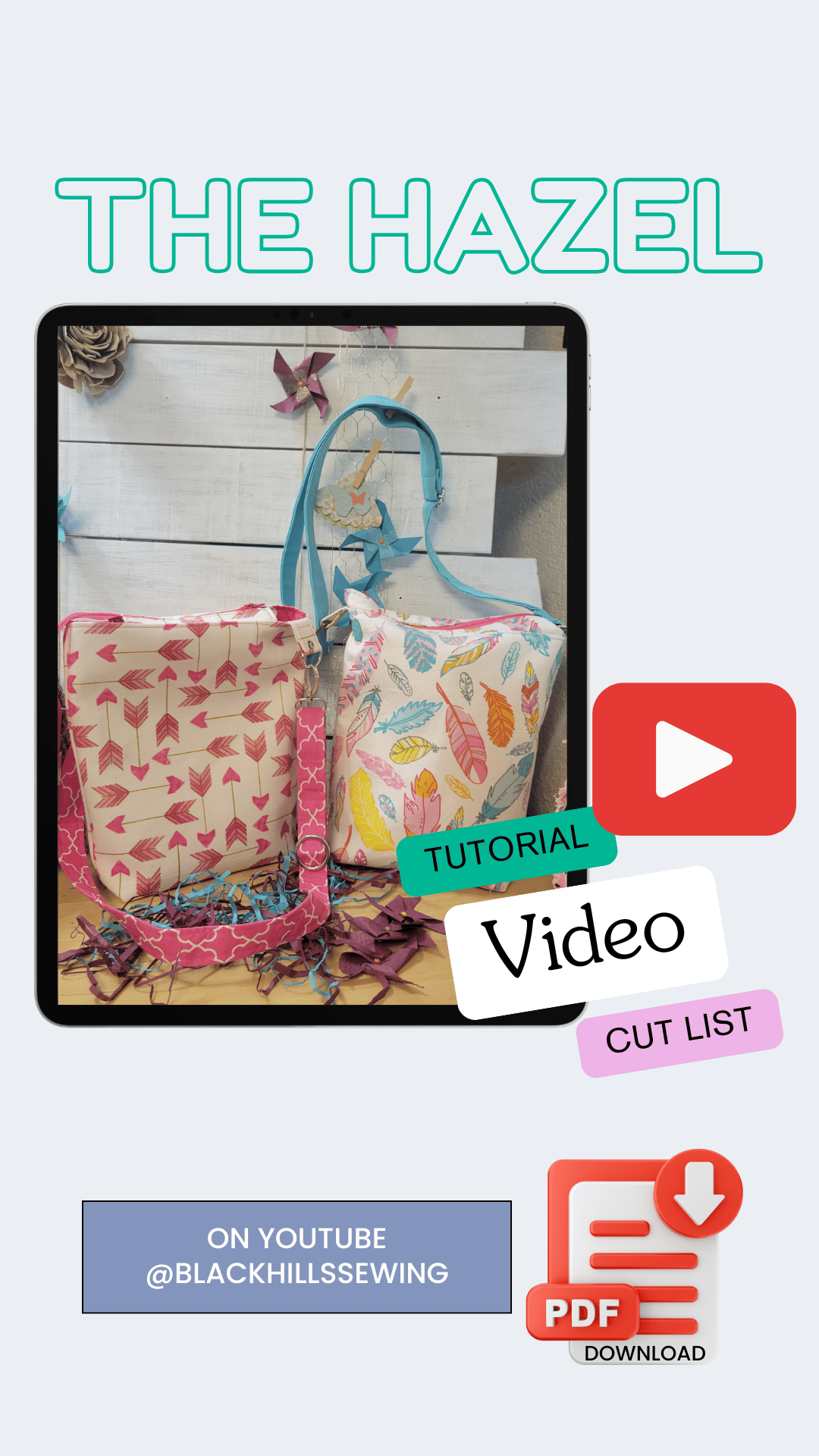 The Hazel Cut List for Video Tutortial Sew Along