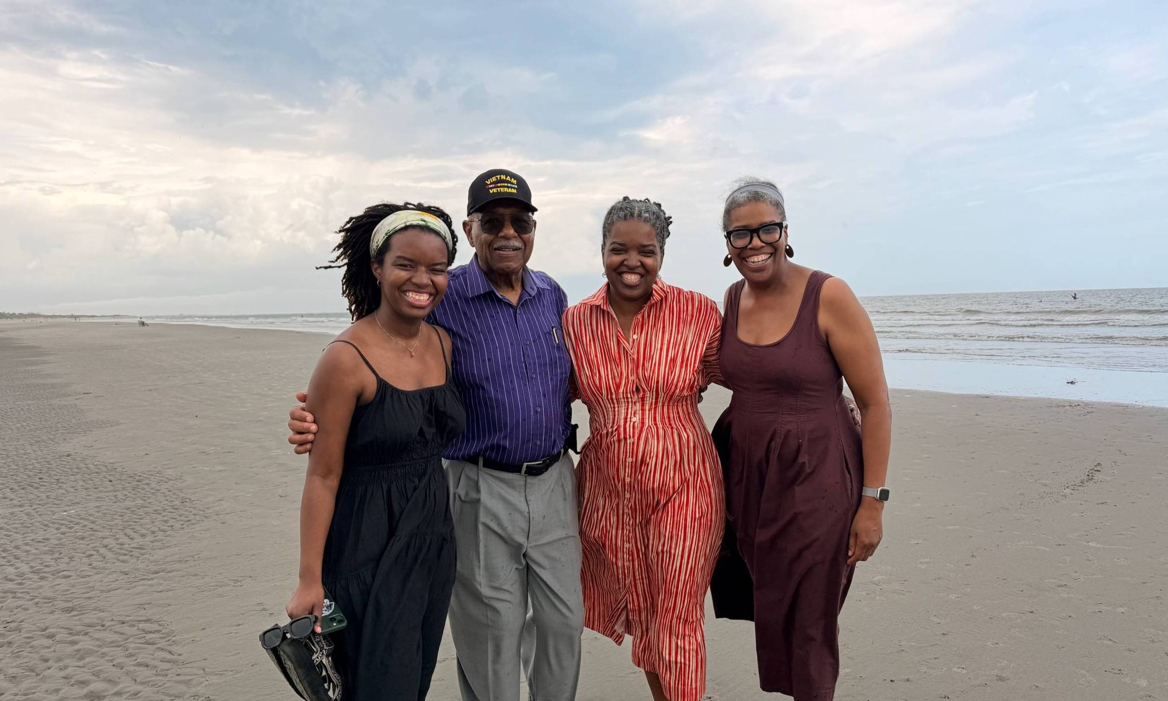 Family on the beach.