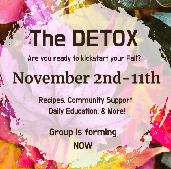 Join the detox November 2-11, 2025