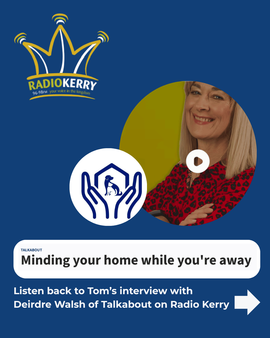 listen back to Toms interview with Deirdre Walsh of Radio Kerry 