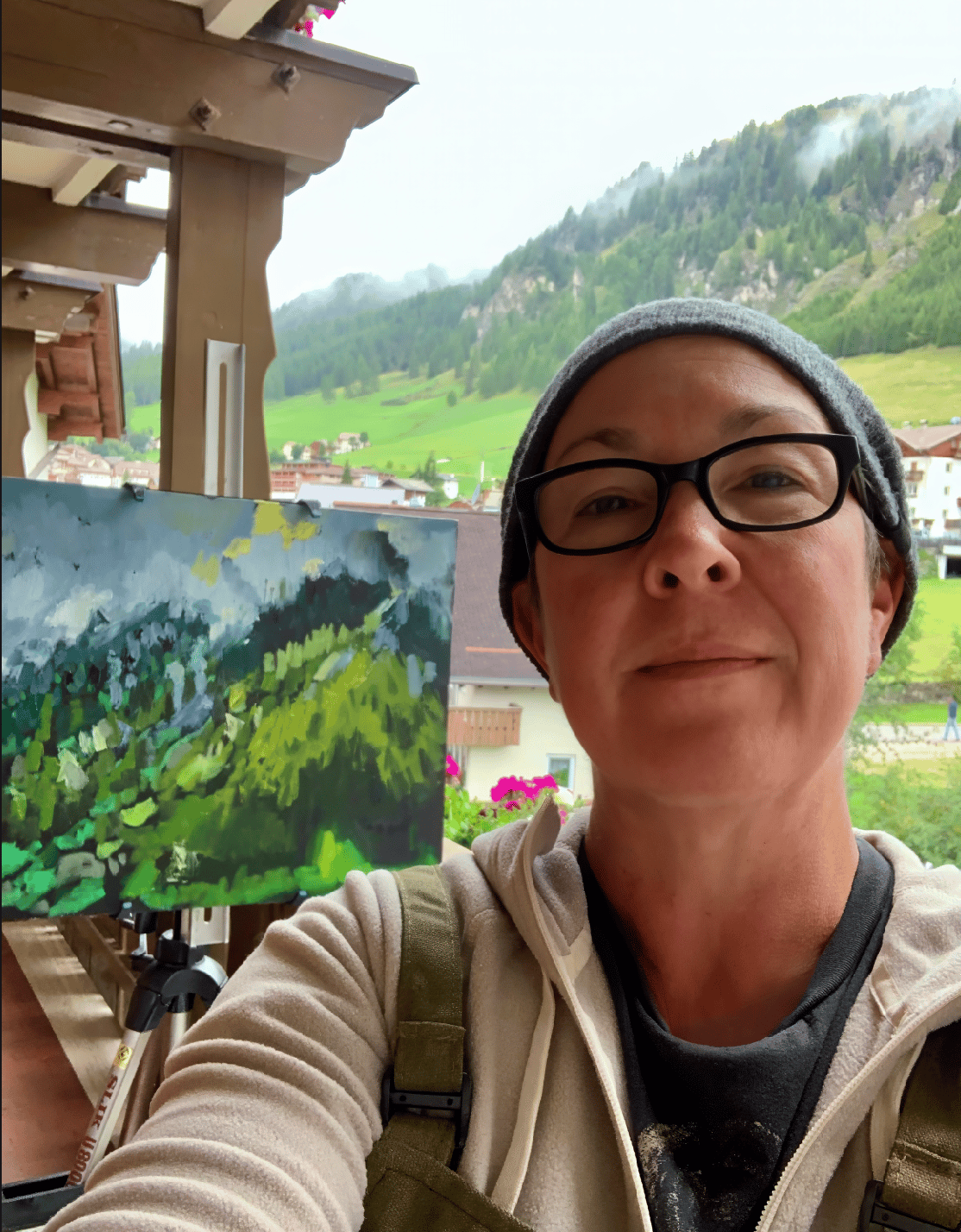 Tracey in the Dolomites