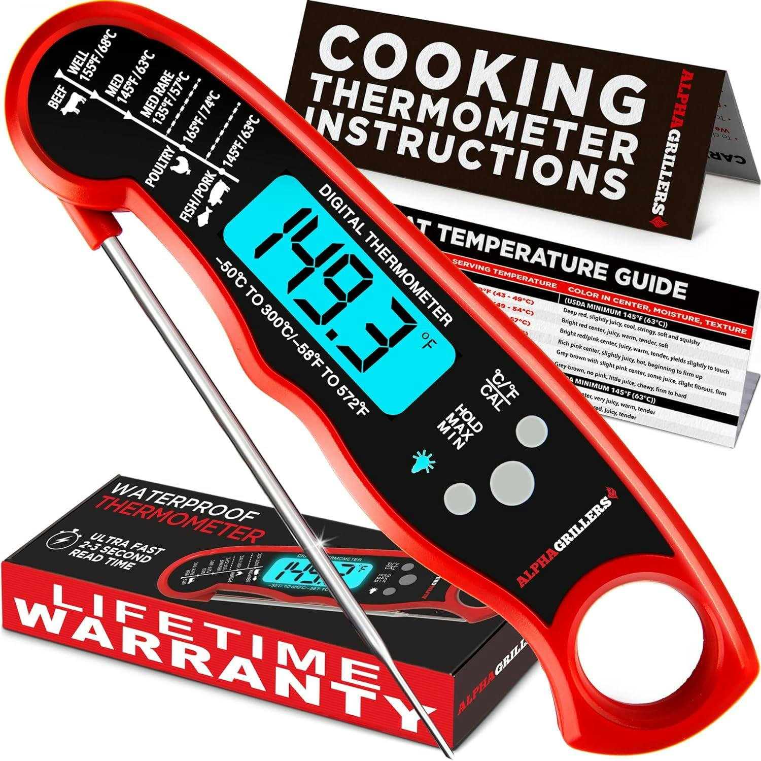 Digital meat thermometer