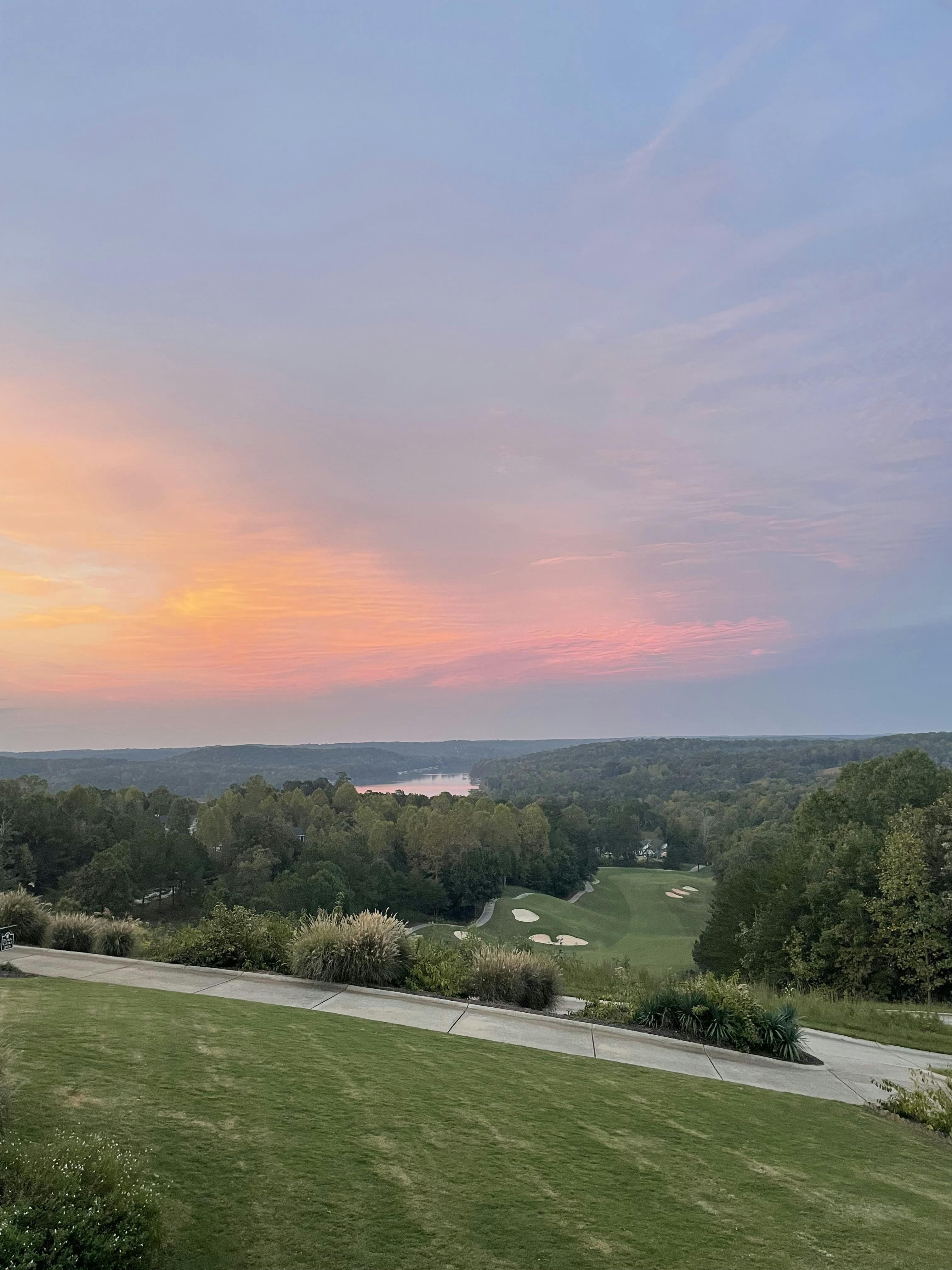 beautiful view of north georgia from a walk