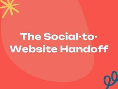 The Social-to-Website Handoff workshop promotion