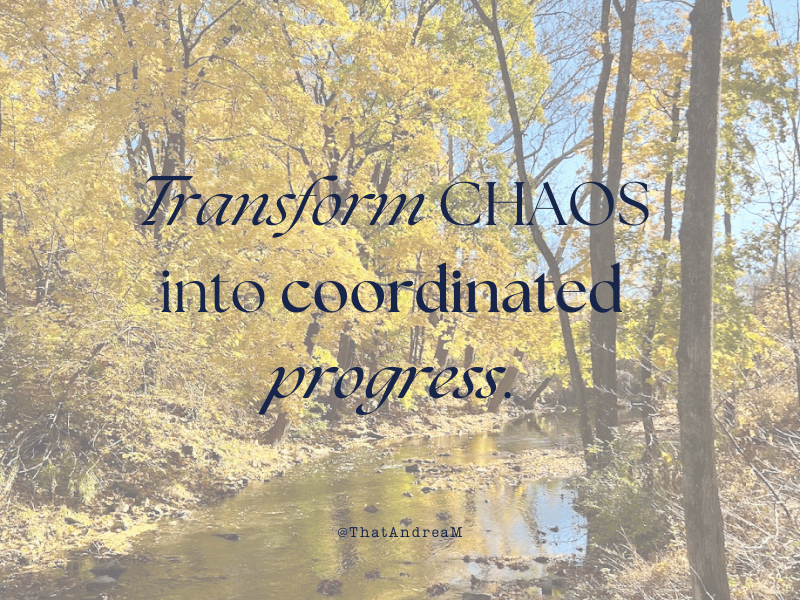Transform chaos into coordinated progress.