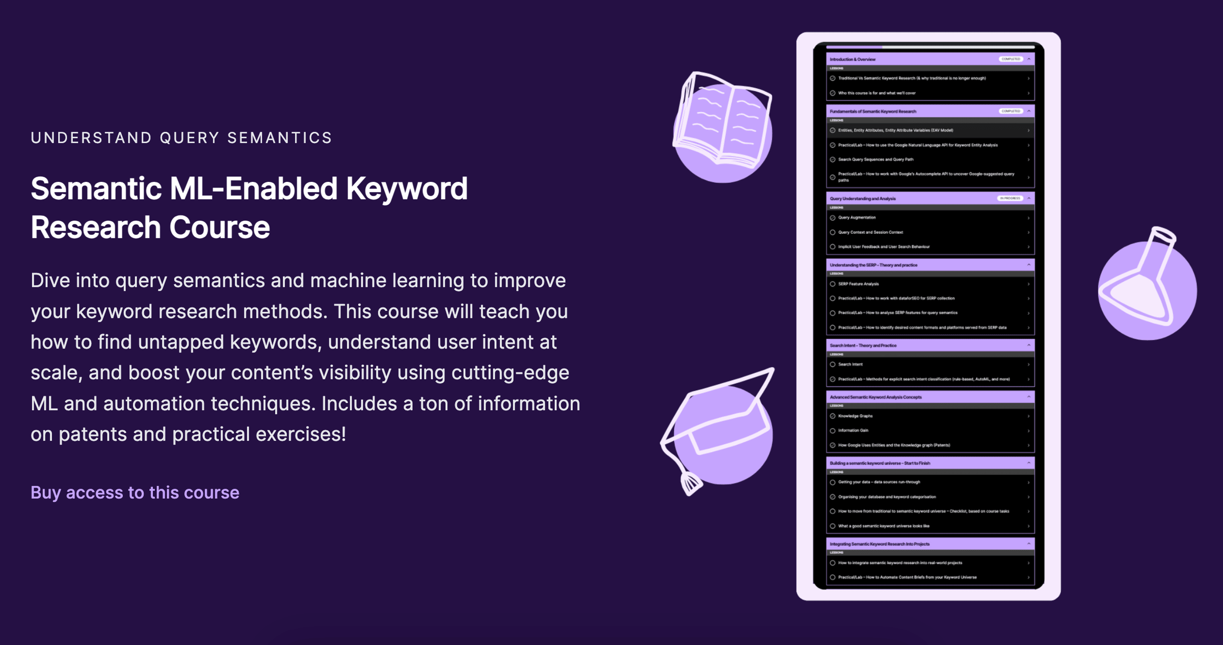 Semantic AI-powered SEO Keyword Research Course