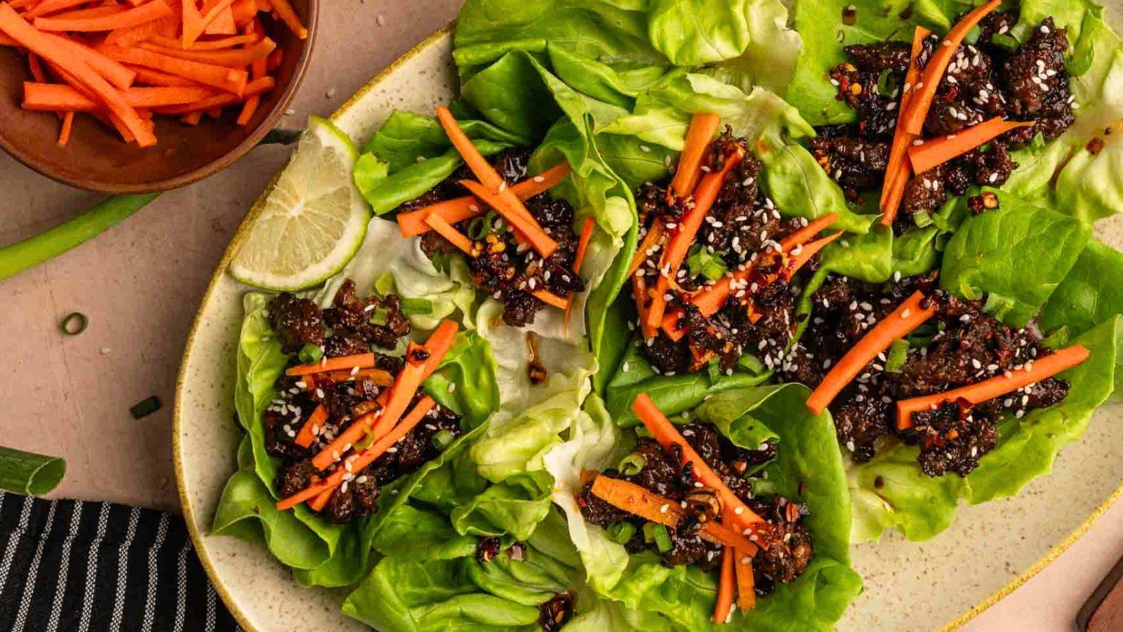lamb lettuce cups