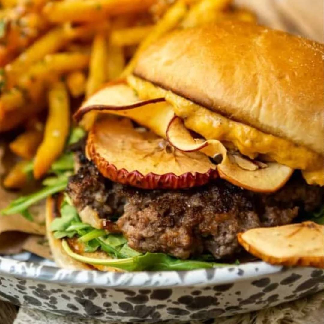 fall pork & veal burger