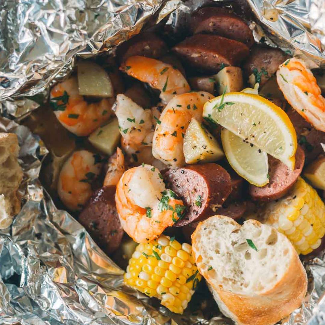 shrimp boil foil pack