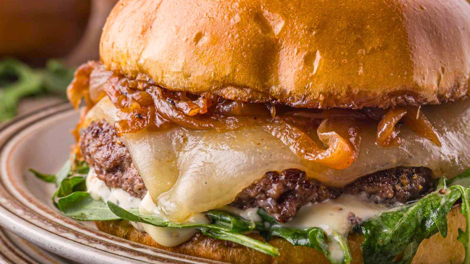 french onion burger