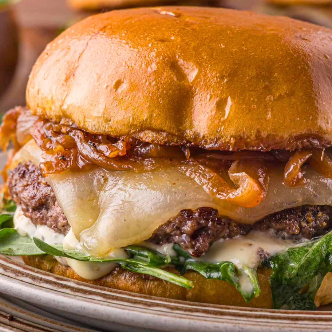 french onion burger