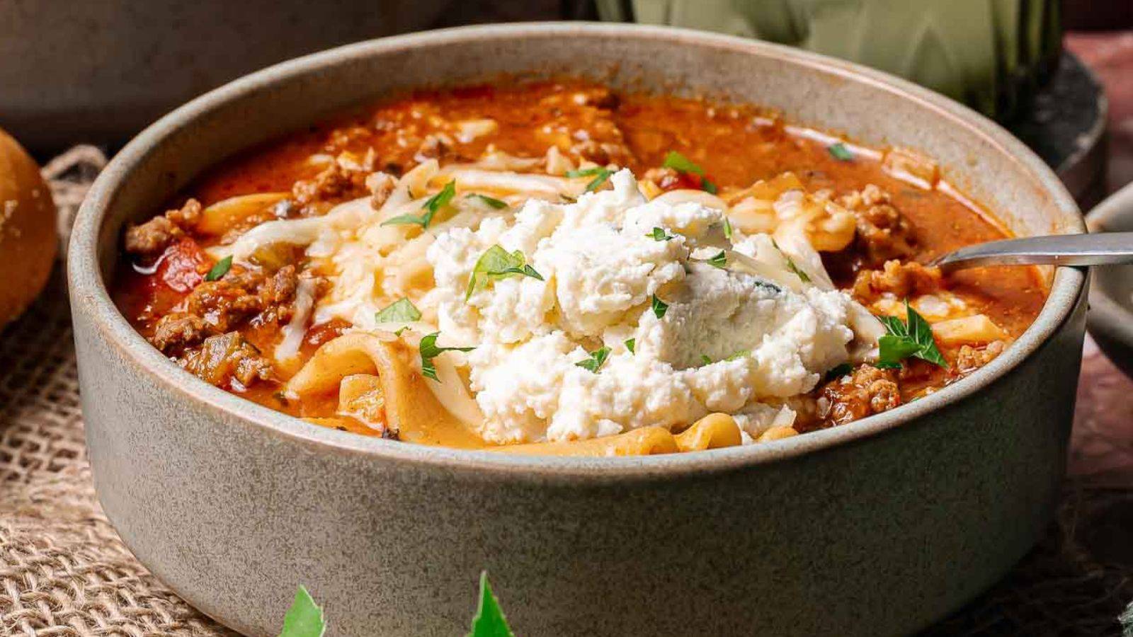 lasagna soup
