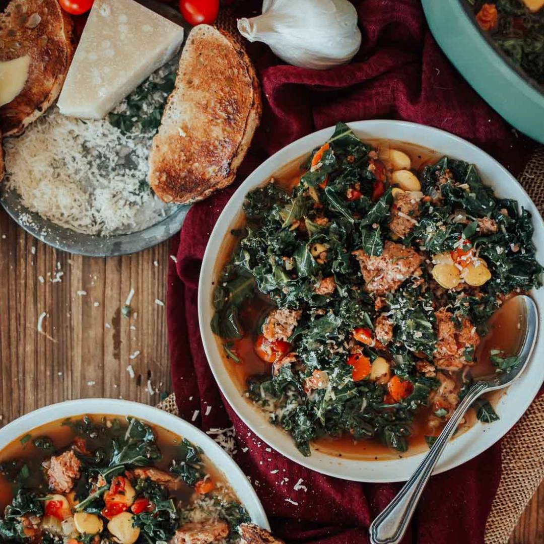 Sausage and kale soup 