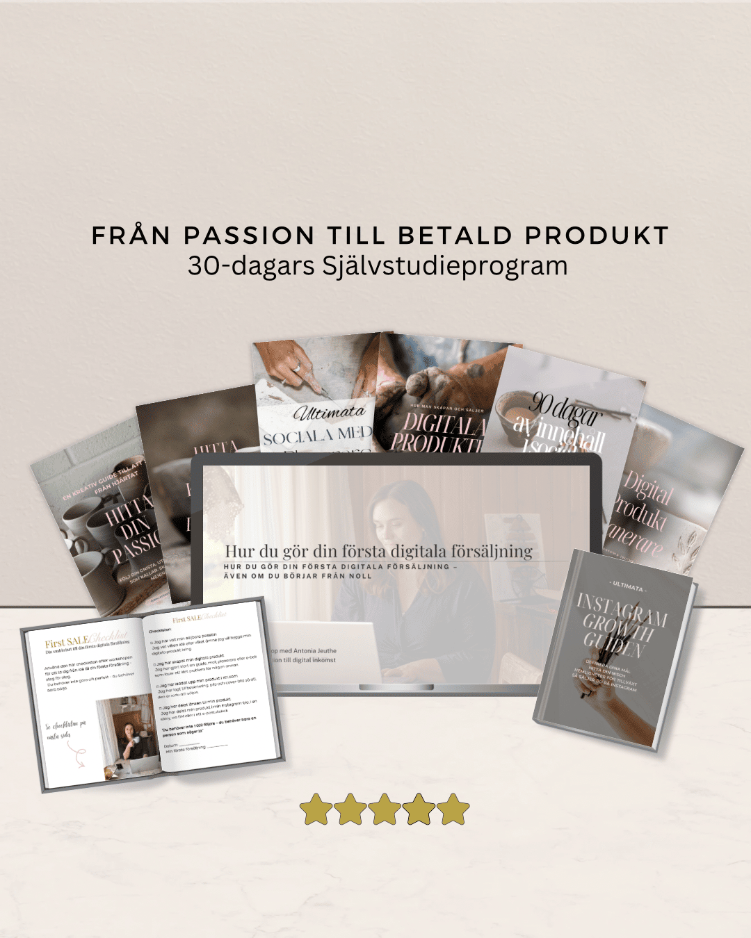 Från Kreativ Passion till Betald Produkt - 30 dagars Självstudieprogram