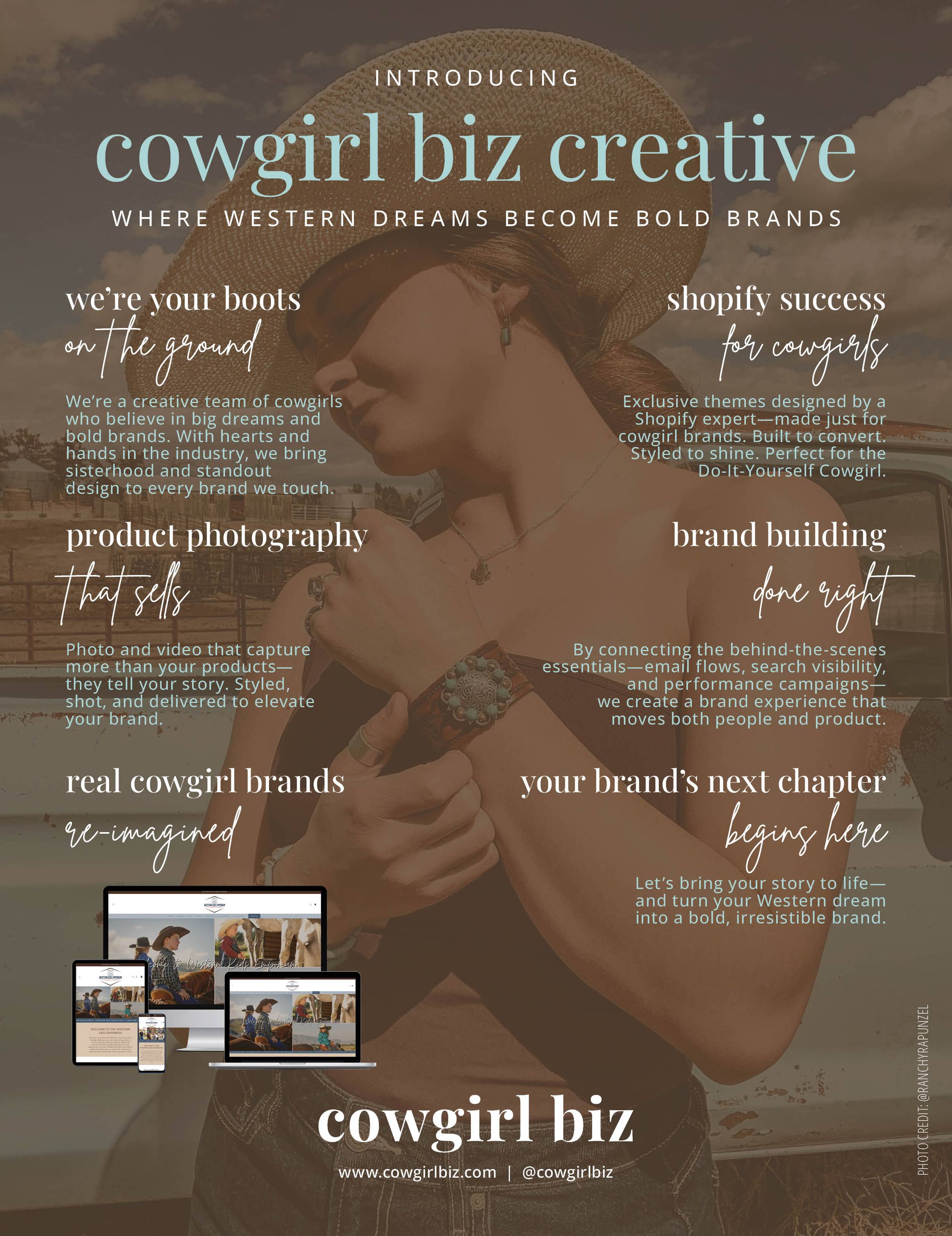 Meet Cowgirl Biz Creative:  for breakthrough SEO and Brand Strategies
