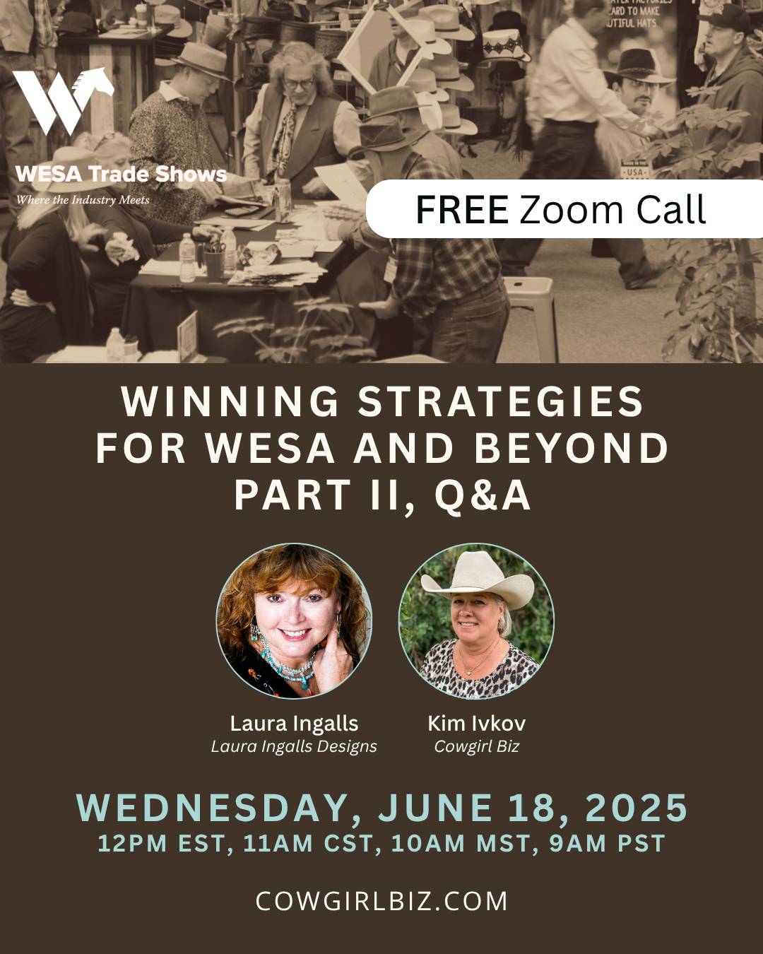Don't miss the WESA Wholesale Workshop featuring tips for wholesale success from a long-standing WESA exhibitor and new exhibitor mentor