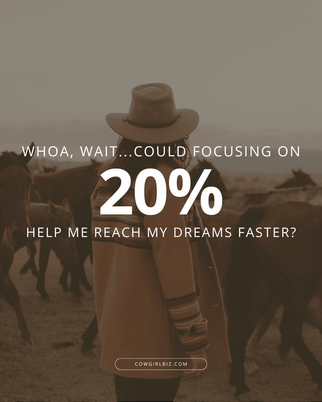 Could Focusing on 20% Help Me Reach My Dreams Faster?