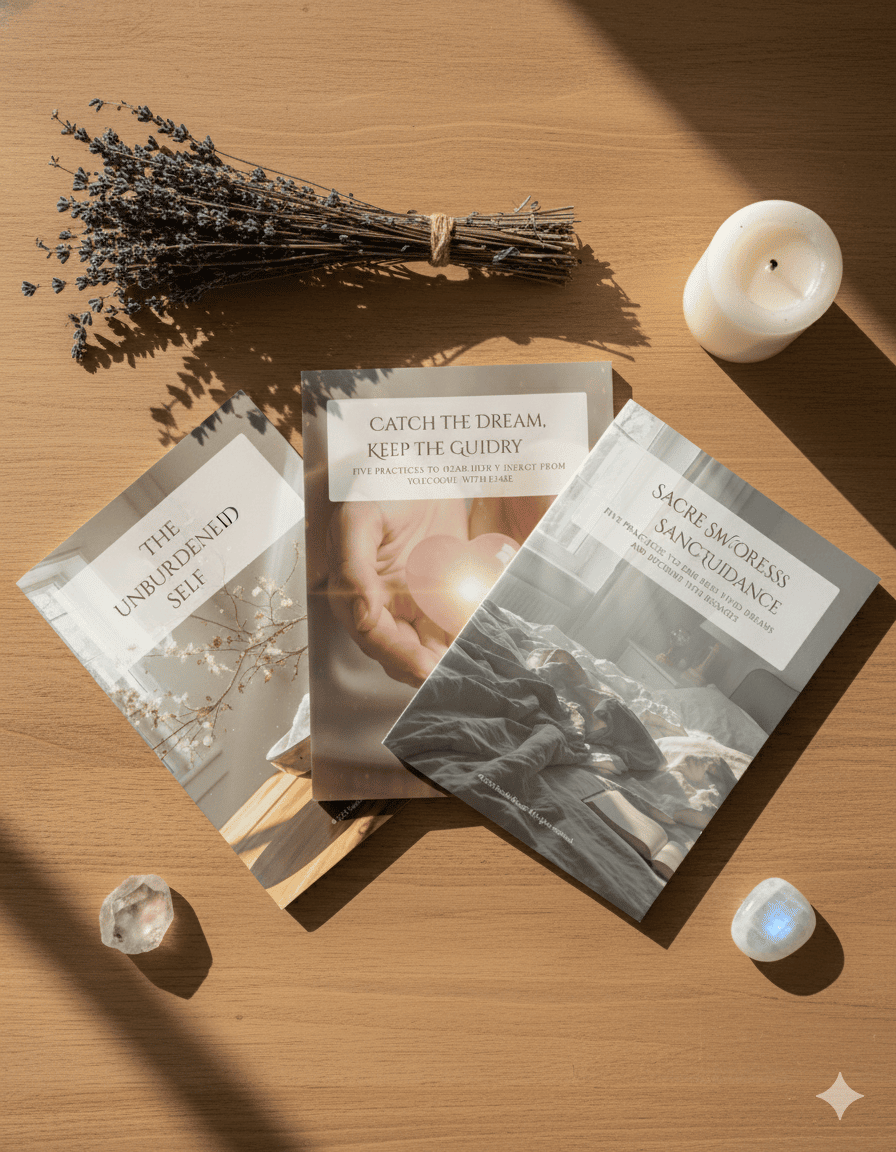 Flatlay of 3 digital guides