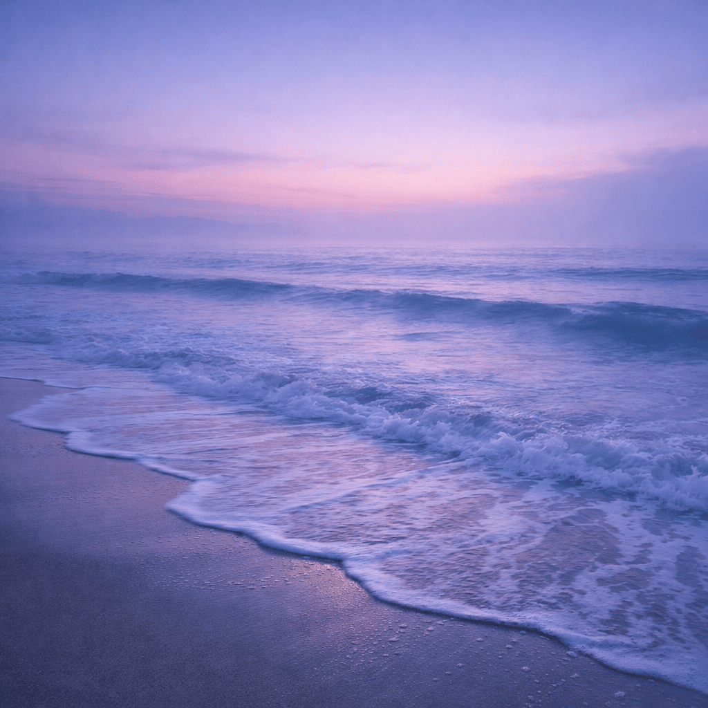 Ocean waves on a beach
