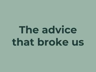 The advice that broke us | Burnout Strategist and Career Coach