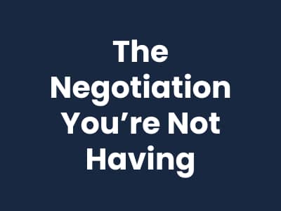 The Negotiation You're Not Having Is Costing You | Corporate Burnout Strategist and Career Coach