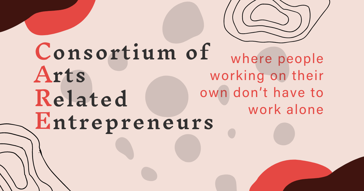 CARE logo and slogan: Where people working on their own don't have to work alone