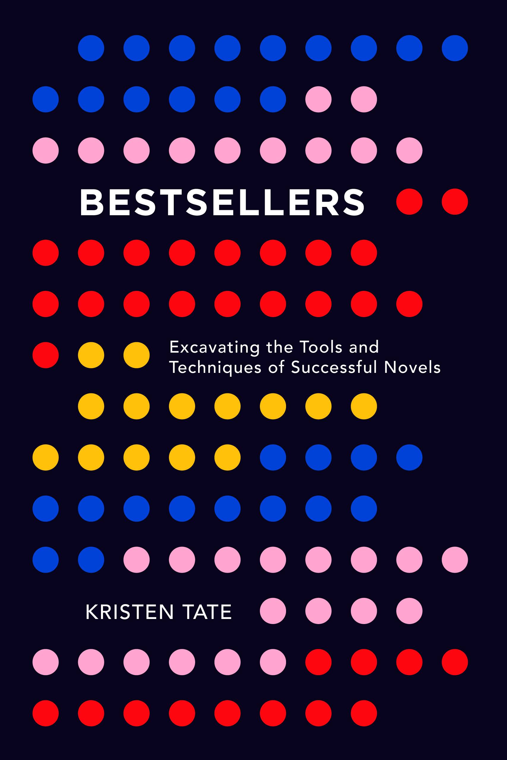 The cover of Kristen's next book has the title and an illustration of charts in the form of multi-colored dots