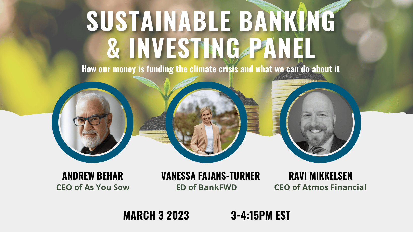 photo of panelists & event info 