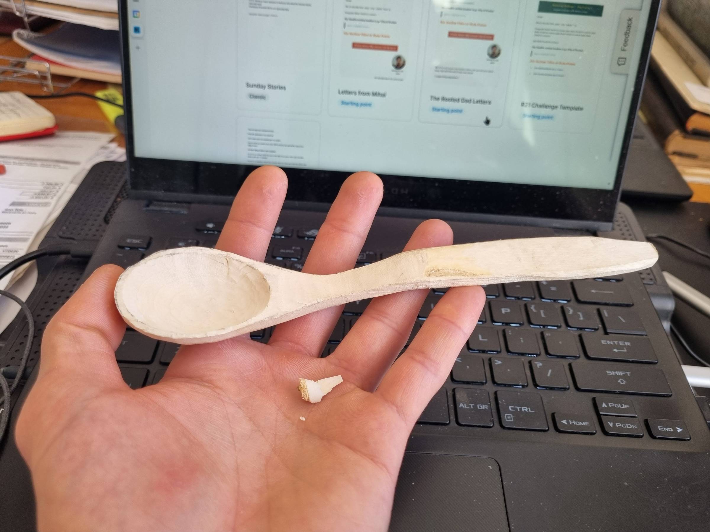 The spoon I carved this weekend