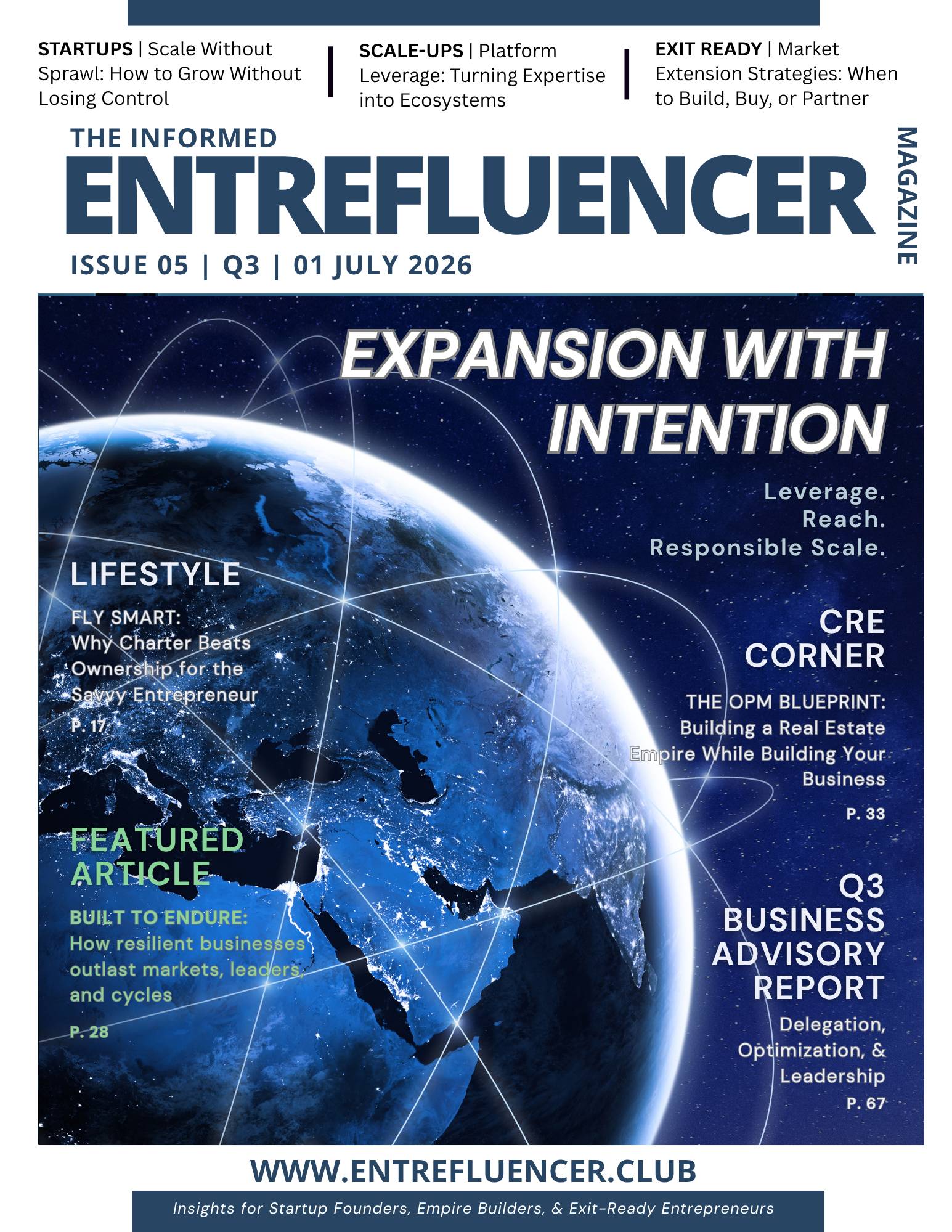 light and dark blue-colored image of planet earth with white beams of interconnectivity to illustrate global expansion of business and trade.