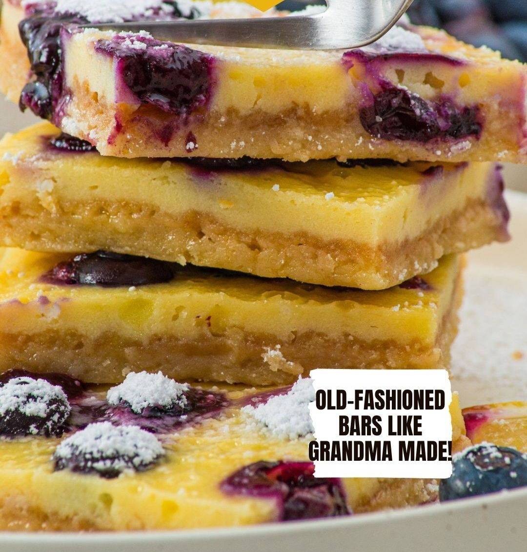 Lemon blueberry bars