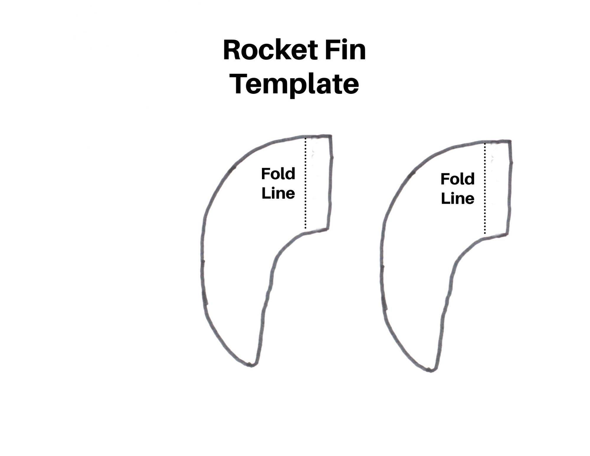 Free Rocket Ship Fins Template