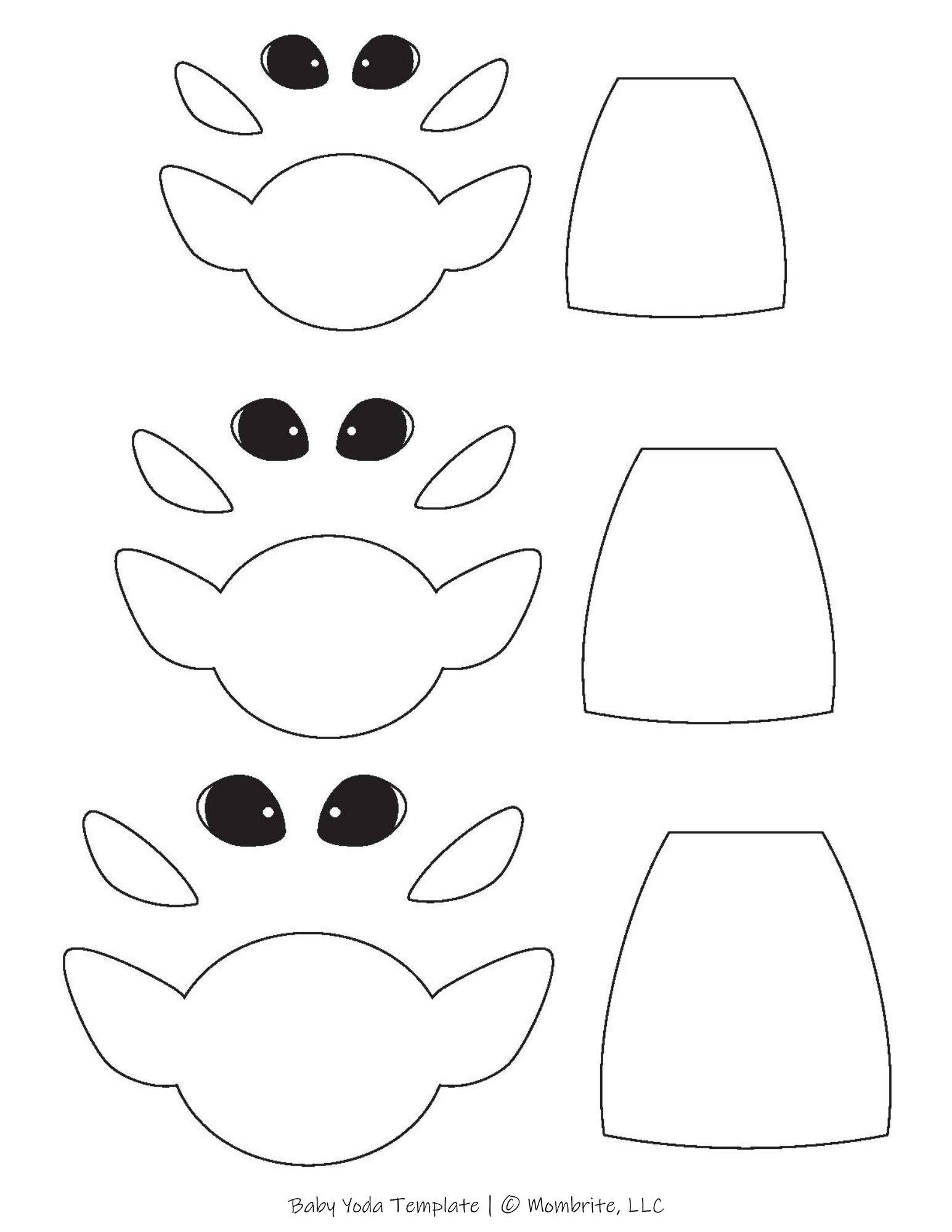 Baby Yoda Ears Template