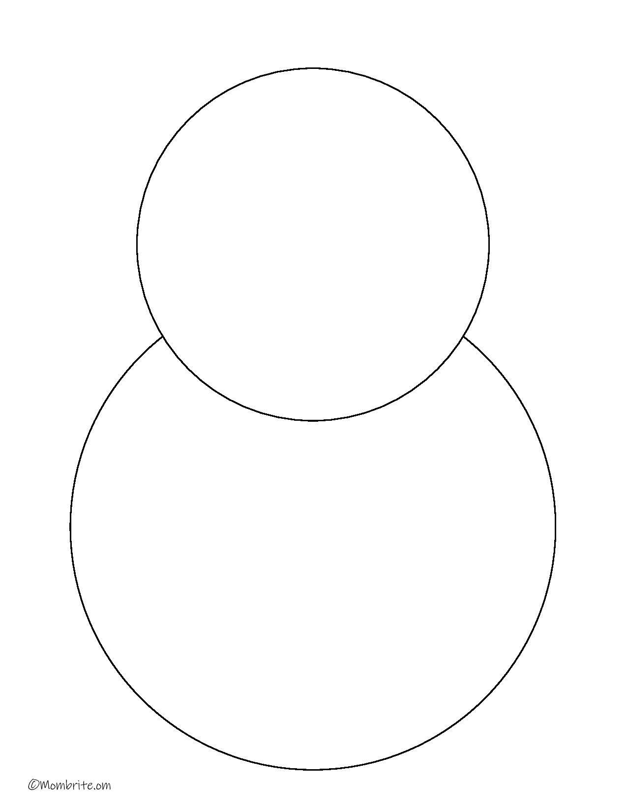 Cotton Ball Snowman Template