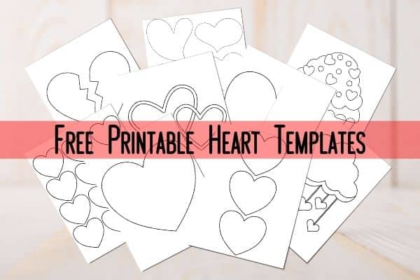 Hearts, Free Printable Templates & Coloring Pages